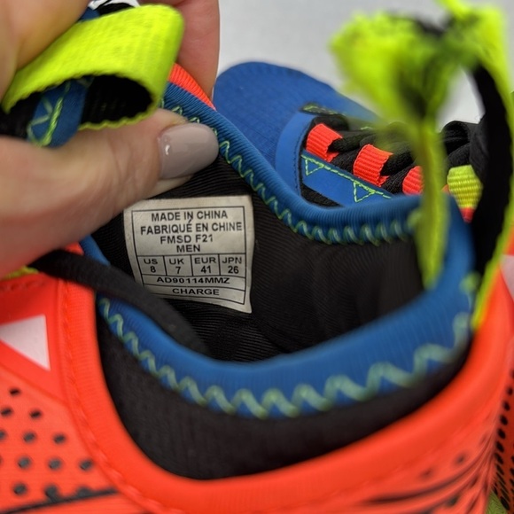 AND1 Charge High Volt Attack Blue Orange Sneakers Men’s Size 8 - Picture 5 of 10